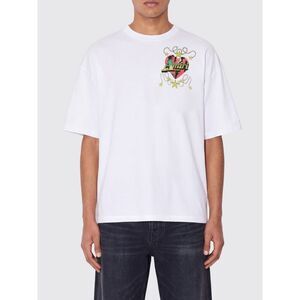 Amiri Men White Cotton Amiri T-Shirt With Graphic Print And Dropped Shoulders